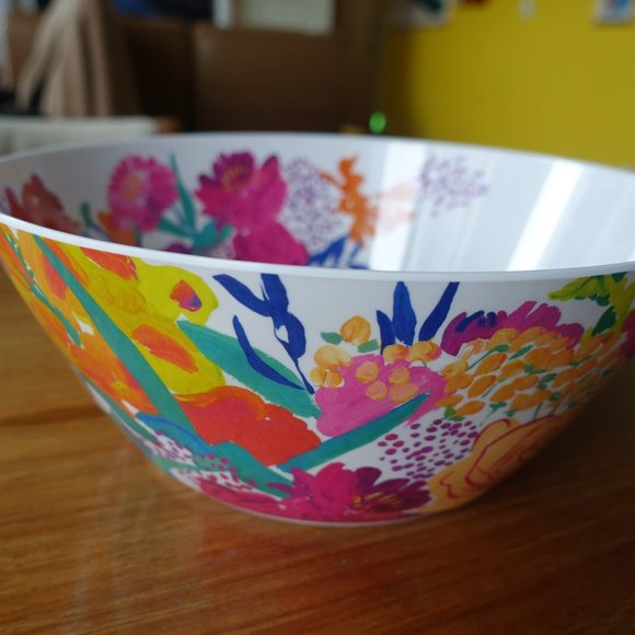 Bridgette Thornton Paint + Petals Melamine Serving floral Bowl - Picture 9 of 14